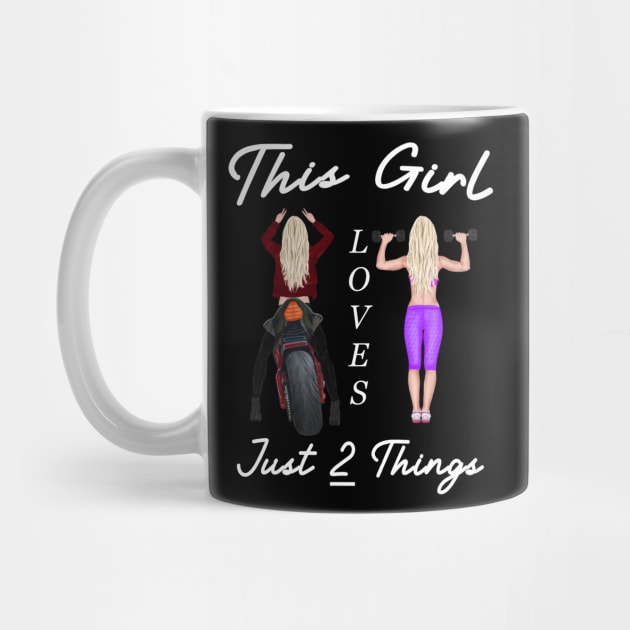This Girl Loves Just Two Things by Rossla Designs